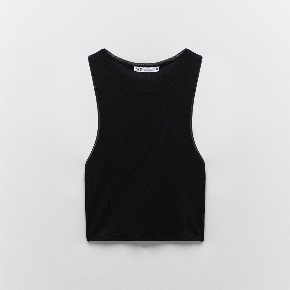 Zara rib top — brand new with tags
